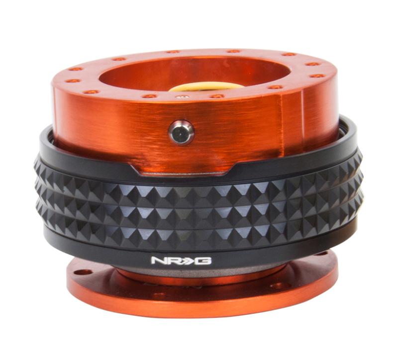 NRG Quick Release Kit - Pyramid Edition - Orange Body / Black Pyramid Ring SRK-210OR/BK Main Image