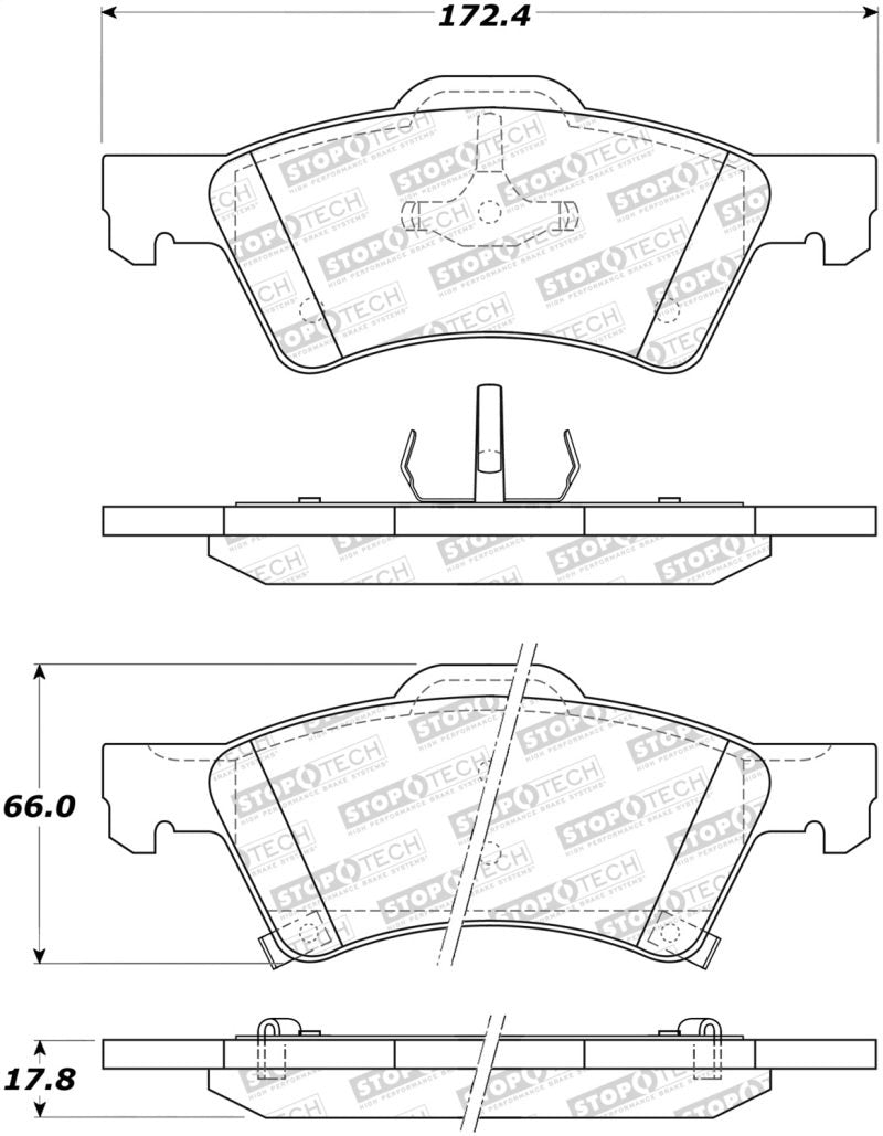 StopTech Street Brake Pads 308.08570 Main Image