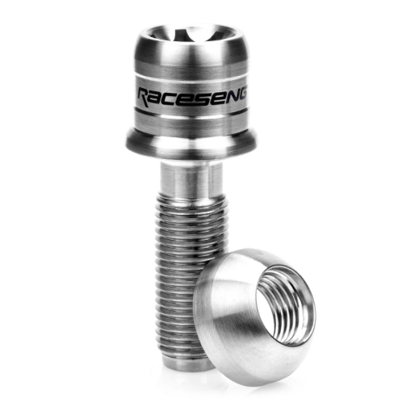 Raceseng TLR-1 Titanium Lug Bolt Set - M14x1.5mm / R14 Floating Seat - Brushed 01033BRS10-01033BRS10-103104S20