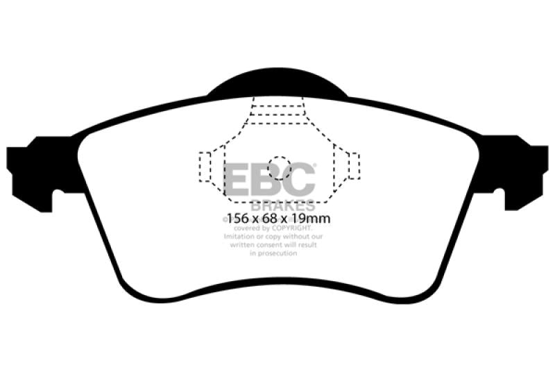 EBC 97-98 Volkswagen Eurovan 2.5L Ultimax2 Front Brake Pads UD705 Main Image