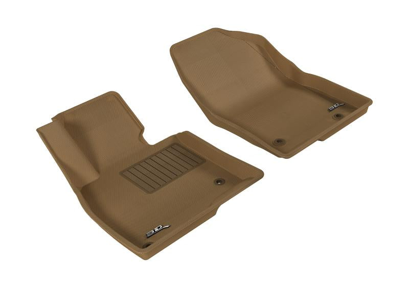 3D MAXpider 2014-2019 Mazda Mazda3/Mazda6 Kagu 1st Row Floormat - Tan L1MZ04011502 Main Image