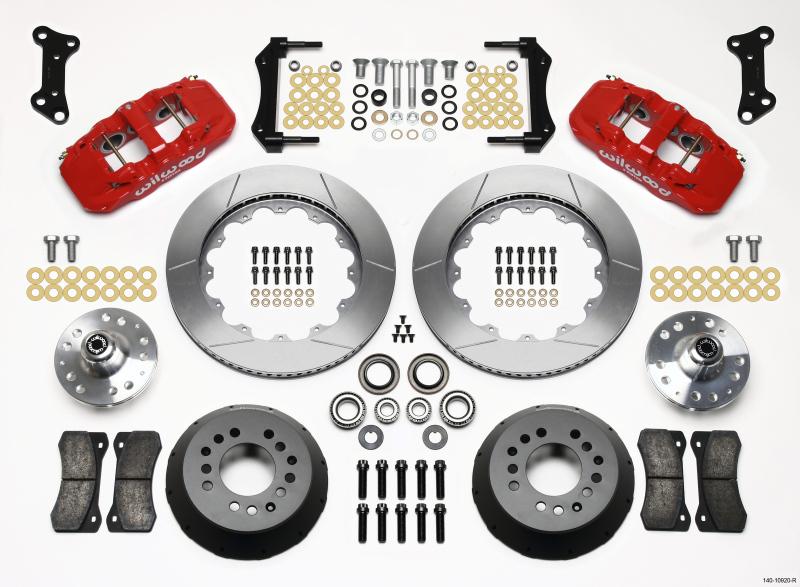 Wilwood AERO6 Front Hub Kit 14.00 Red 67-69 Camaro 64-72 Nova Chevelle 140-10920-R Main Image