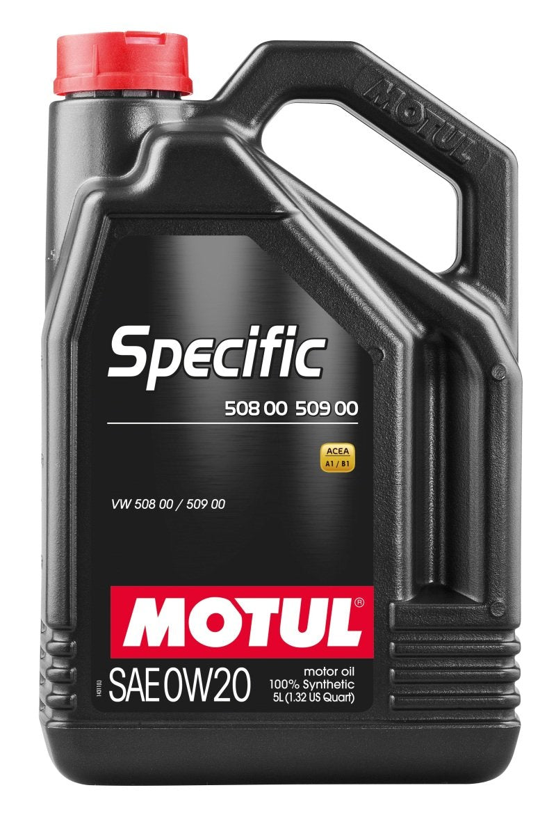 Motul 5L Specific 508 0W20 Oil - Acea A1/B1 / VW 508.00/509.00 / Porsche C20 107384 Main Image