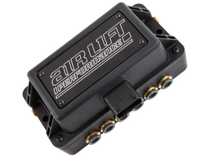 AIRLIFT Performance 3P(1/4" Air Line, 4 Gallon 5-Port Lightweight Raw Aluminum
