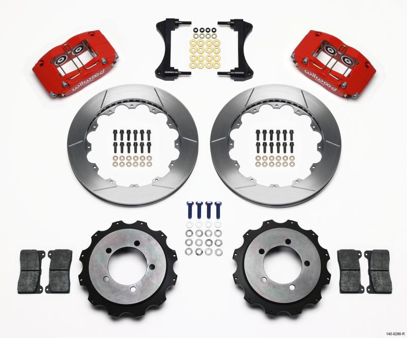 Wilwood Dynapro Radial Rear Kit 13.00in Red Mitsubishi EVO VIII 140-9286-R Main Image