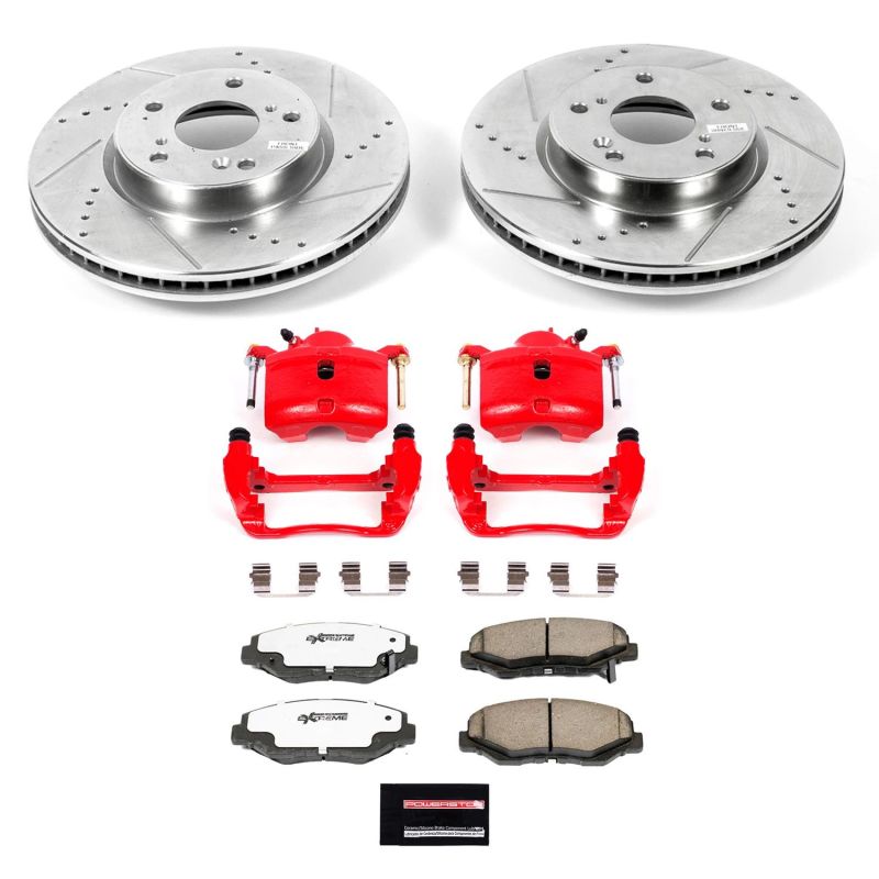 PowerStop PSB Z26 Street Kit w/Cals Brakes, Rotors & Pads Brake Kits - Performance D&S main image