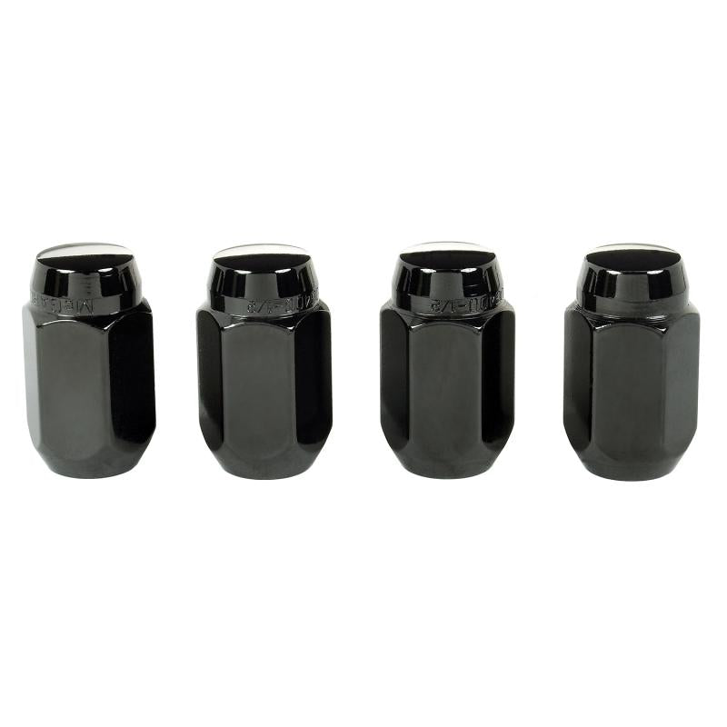 McGard Hex Lug Nut (Cone Seat) 1/2-20 / 13/16 Hex / 1.5in. Length (4-Pack) - Black 64030 Main Image