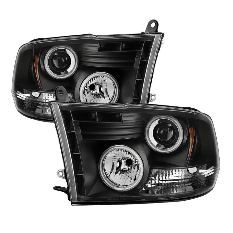 Spyder Dodge Ram 1500 09-14 Projector Headlights Halogen- CCFL Halo LED - Blk PRO-YD-DR09-CCFL-BK 5030320 Main Image