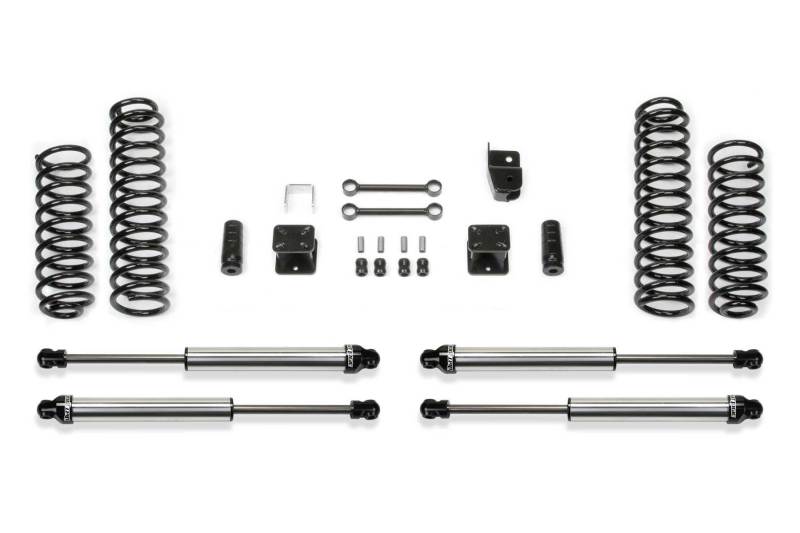 Fabtech 07-18 Jeep JK 4WD 4-Door 3in Sport System w/DL Shocks K4048DL Main Image