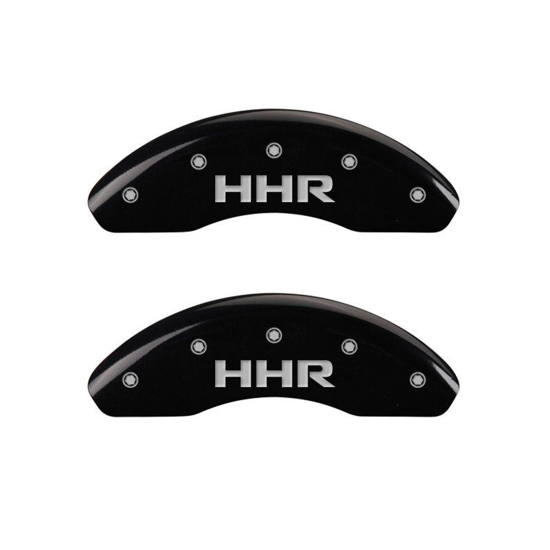 MGP Front set 2 Caliper Covers Engraved Front HHR Black finish silver ch 14230FHHRBK Main Image