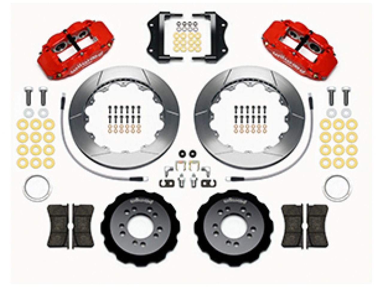 Wilwood FNSL6R Front Hat Kit, 12.88", Red, 2013-Up Ford Focus ST