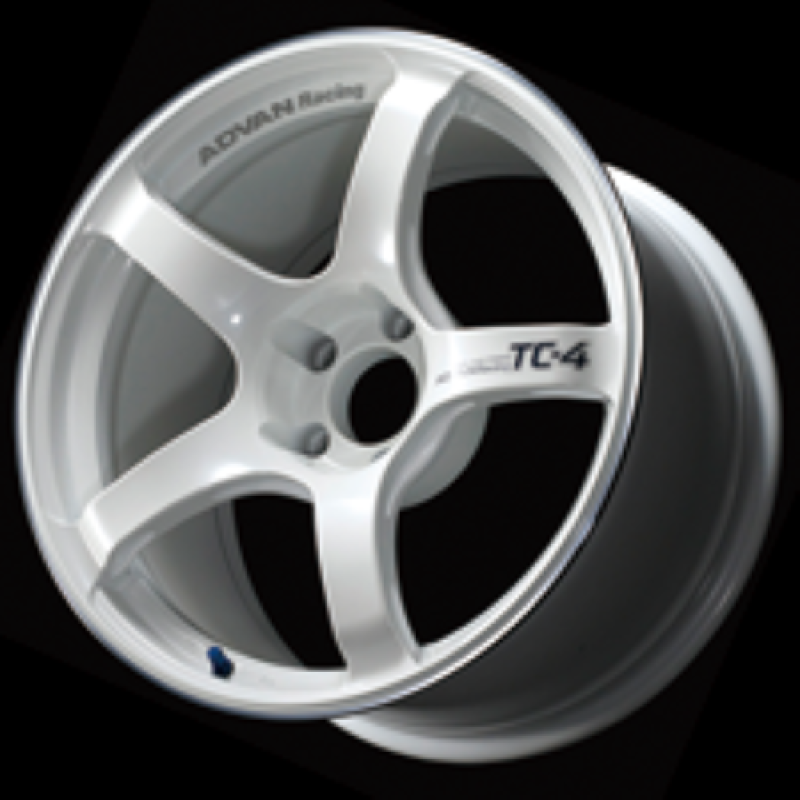 Advan TC4 17x8.0 +35 4-100 Racing White Metallic & Ring Wheel YAD7G35AWMR