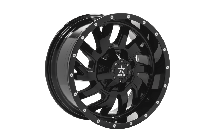 RBP 65R Glock 20x10 Blank BP / -12mm Offset 78mm CB Gloss Black Wheel 65R-2010-00-12FB Main Image