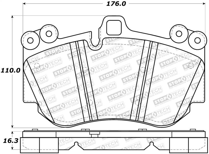 StopTech Street Brake Pads 308.11300 Main Image