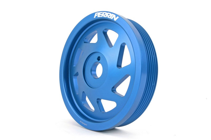 Perrin 15-18 Subaru WRX / 13-20 BRZ / 14-18 Forester XT FA/FBCrank Pulley - Blue PSP-ENG-101BL