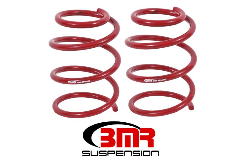 BMR 05-14 S197 Mustang GT Front Handling Version Lowering Springs - Red SP066R Main Image