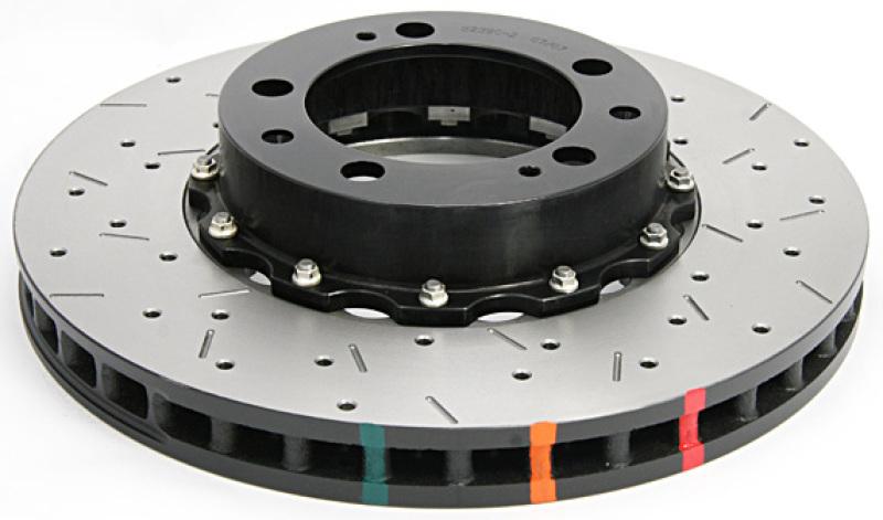 DBA 95-97 Porsche 911 Carrera Front T3 5000 Series Uni-Directional Slotted Rotor w/ Black Hat 52390BLKXS Main Image