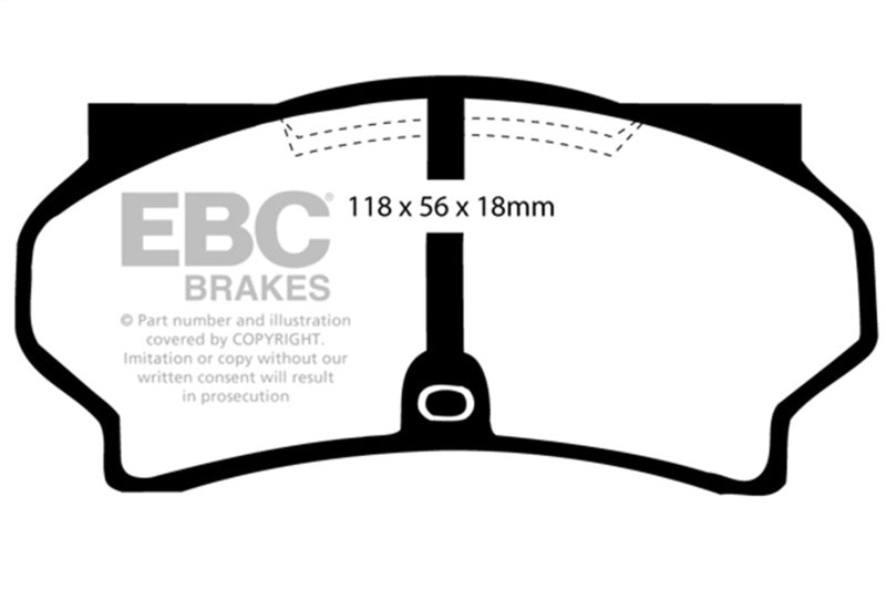 EBC EBC Ultimax2 Brake Pad Sets Brakes, Rotors & Pads Brake Pads - OE main image