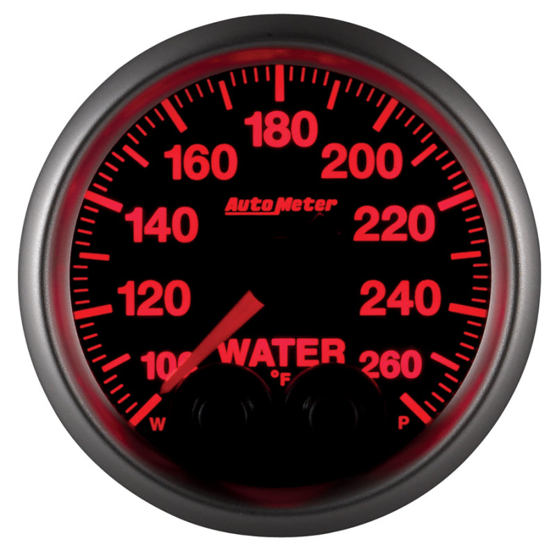 Autometer Elite Nascar 2-1/16in 100-260 Deg. F Water Temp. w/ Peak and Warn Gauge w/ Pro-Control 5654-05702