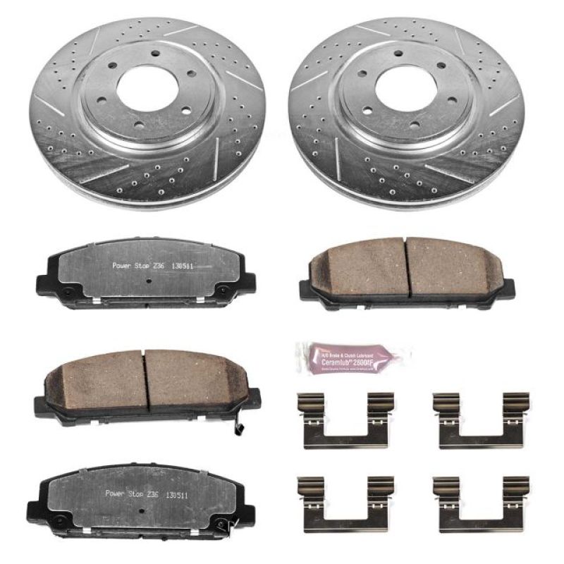 PowerStop PSB Z36 Truck & Tow Kit Brakes, Rotors & Pads Brake Kits - Performance D&S main image