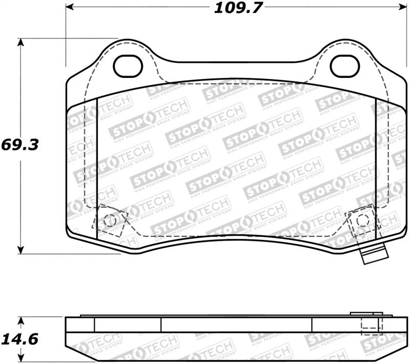 StopTech Street Brake Pads 308.10531 Main Image