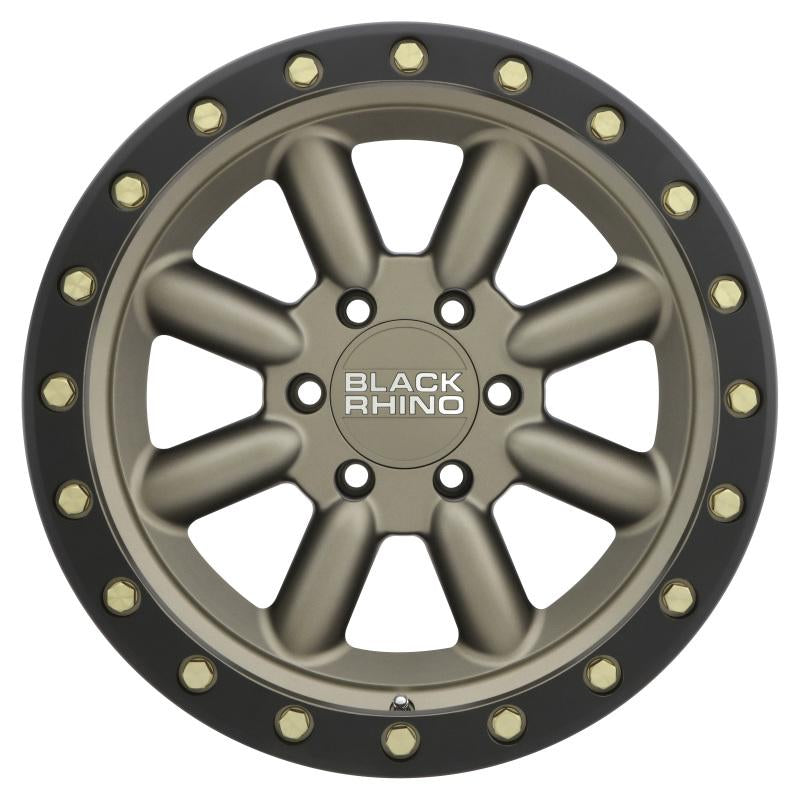 Black Rhino Hachi 17x8.5 5x127 ET-10 CB 71.6 Bronze w/Black Lip Edge & Brass Bolts Wheel 1785HCH-05127Z71 Main Image