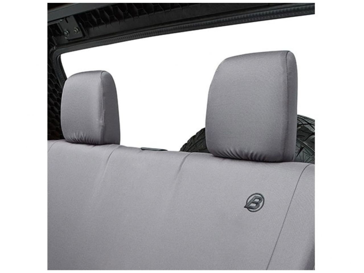 Bestop Rear Seat Covers for Jeep 08-12 Wrangler Unlimited, Charcoal