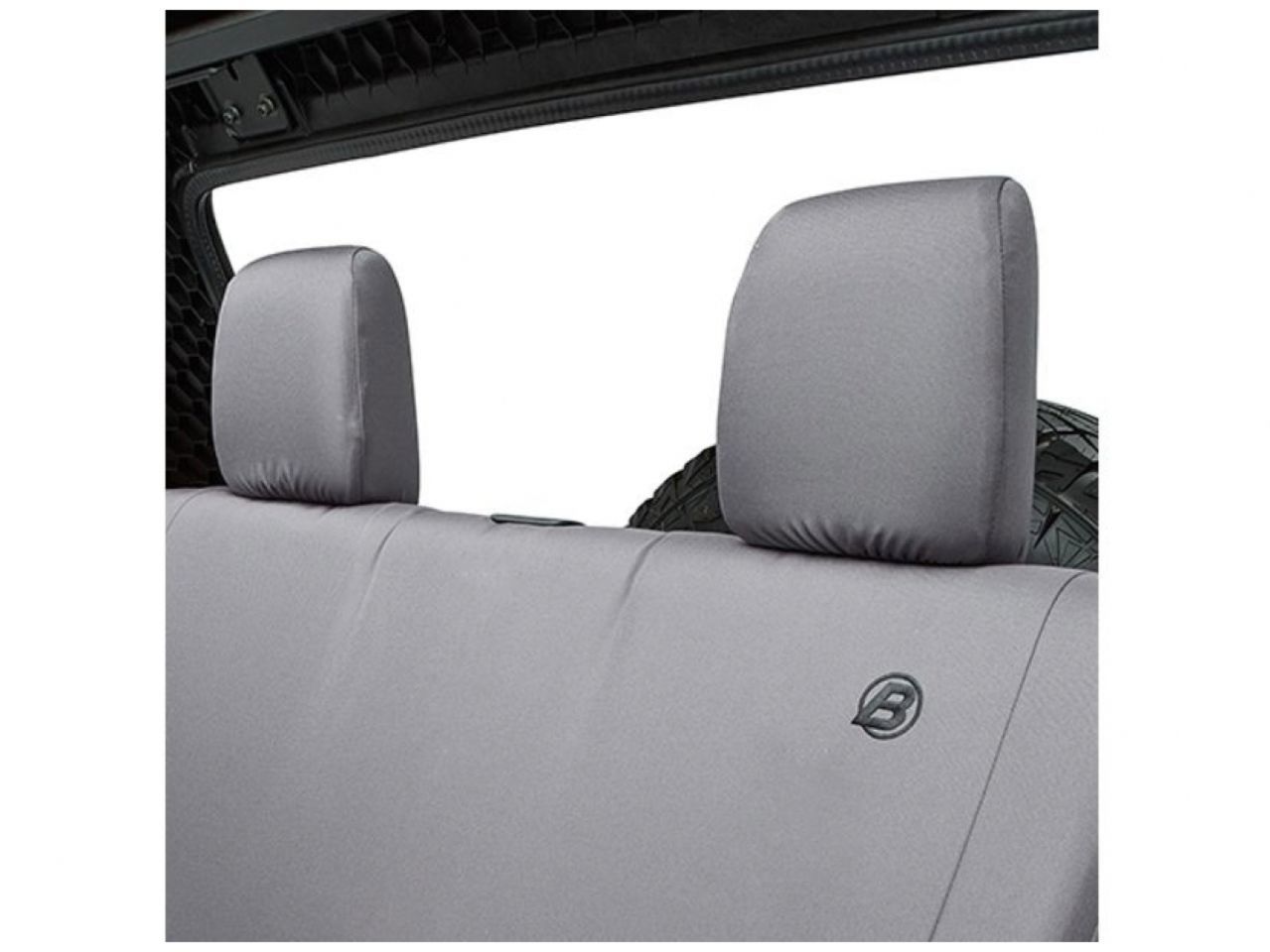 Bestop Rear Seat Covers for Jeep 07-16 Wrangler 2-dr, Charcoal