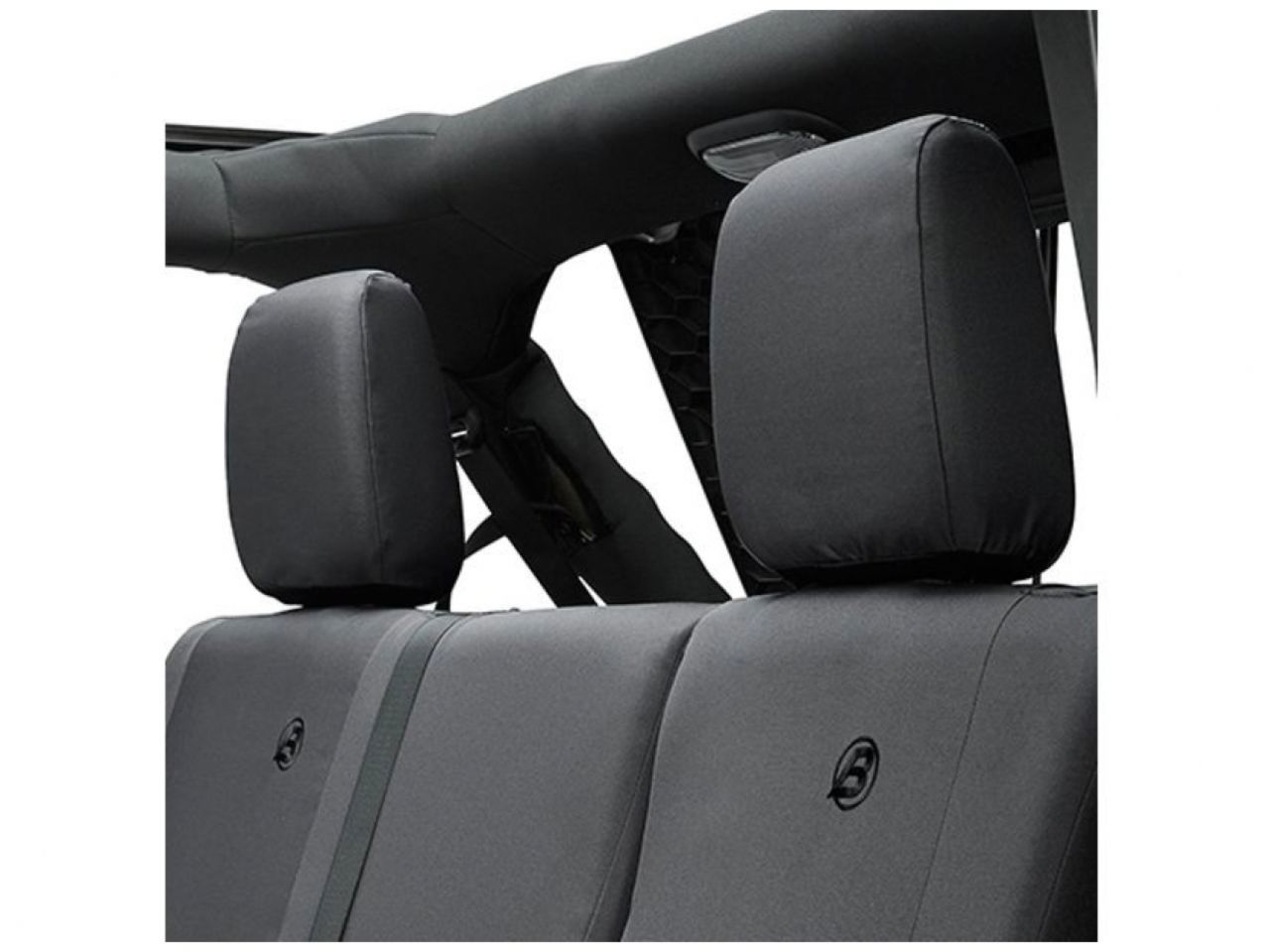 Bestop Rear Seat Covers for Jeep 13-16 Wrangler, 2007 Unlimited, Charcoal