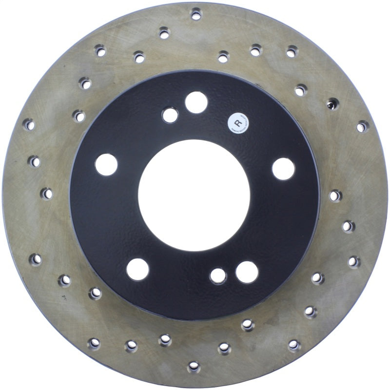 StopTech Sport Cross Drilled Brake Rotor; Front Right