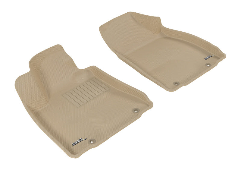 3D MAXpider 2010-2012 Lexus RX Kagu 1st Row Floormat - Tan L1LX04111502