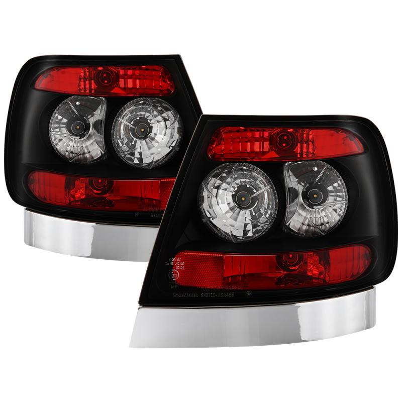 Spyder Audi A4 96-01 Euro Style Tail Lights Black ALT-YD-AA496-BK 5000064 Main Image