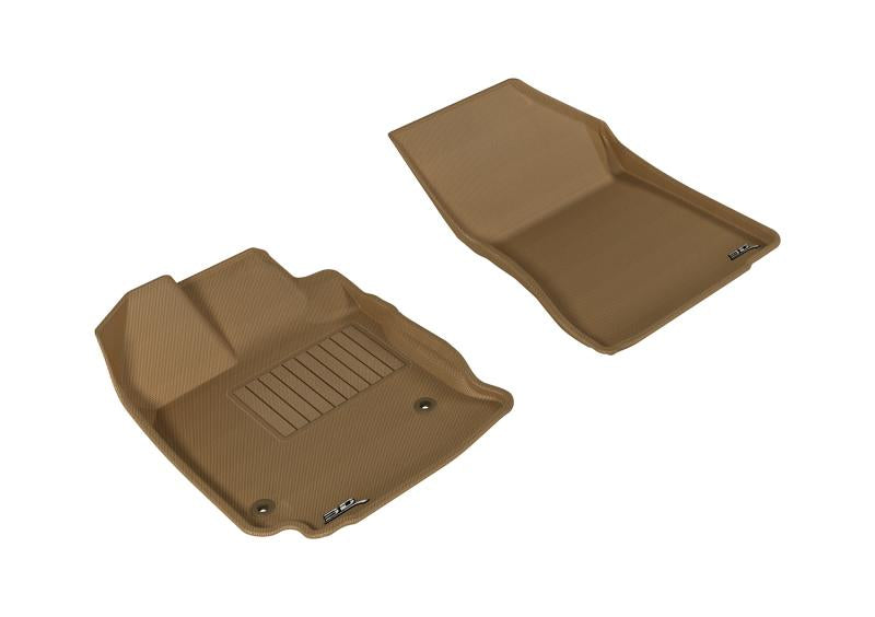 3D MAXpider 2013-2015 Toyota Venza Kagu 1st Row Floormat - Tan L1TY13411502 Main Image