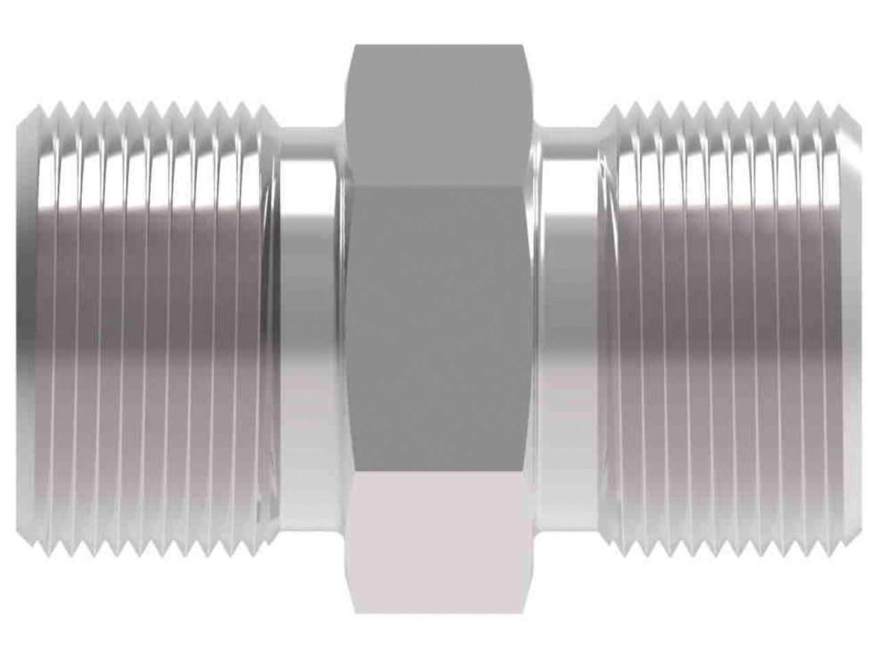 Aeroquip Union Reducer; -10AN Dash To -08AN Dash; Aluminum; Black Anodized