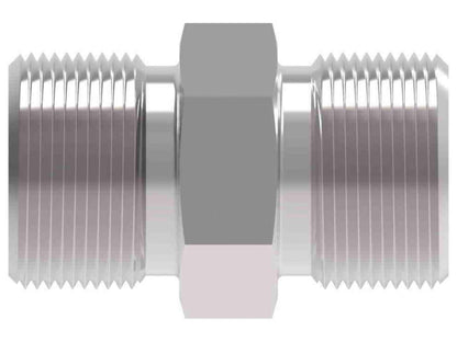 Aeroquip Union Reducer; -10AN Dash To -08AN Dash; Aluminum; Black Anodized