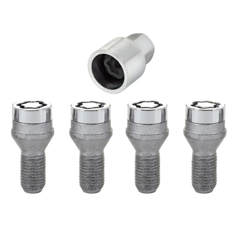 McGard Wheel Lock Bolt Set - 4pk. (Cone Seat) M12X1.5 / 21mm Hex / 18.2mm Shank Length - Chrome 27100 Main Image