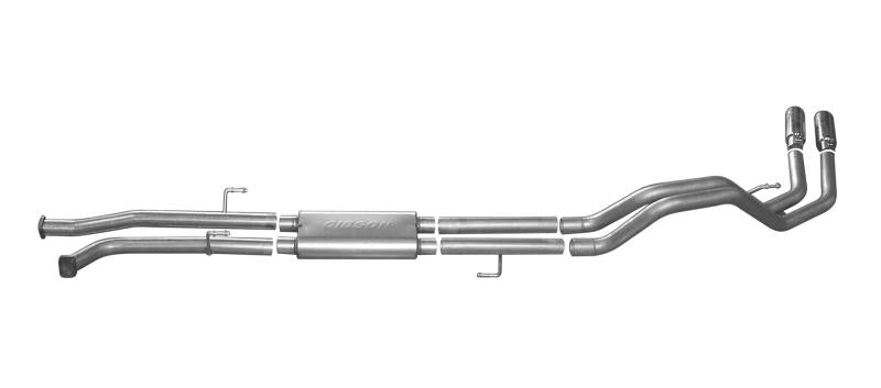 Gibson 07-19 Toyota Tundra Limited 5.7L 2.5in Cat-Back Dual Sport Exhaust - Stainless 67101 Main Image