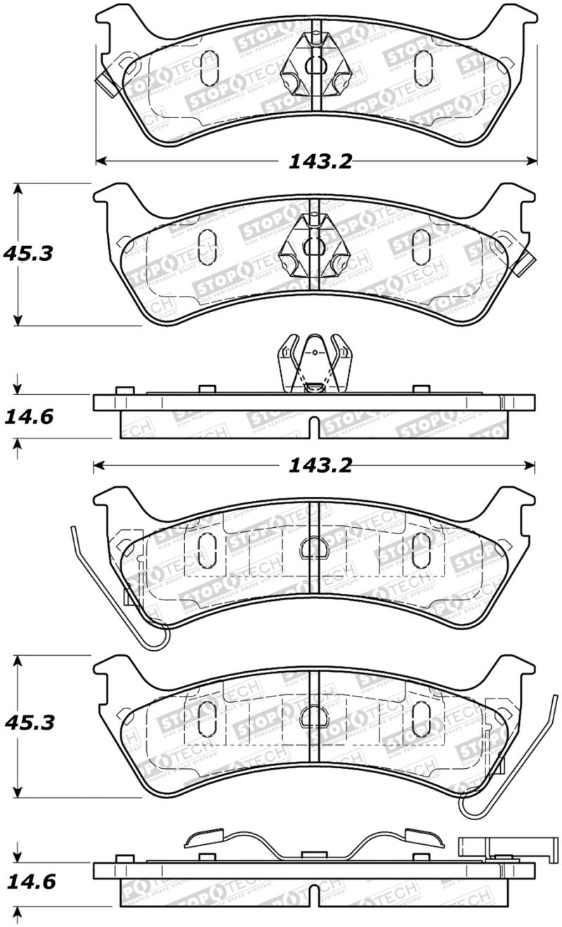 StopTech Street Brake Pads 308.06660 Main Image