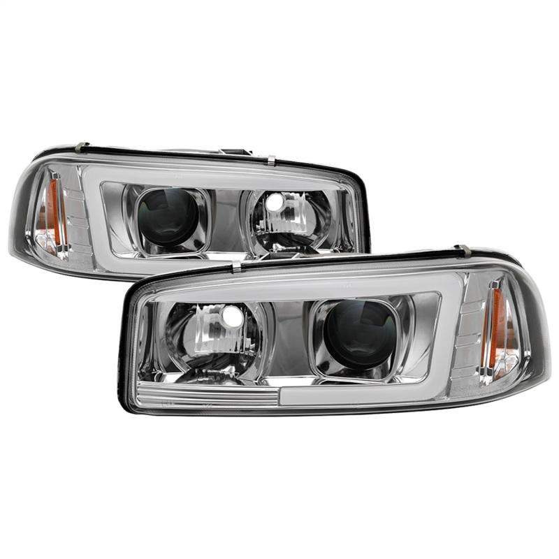 Spyder GMC Sierra 1500/2500/3500 99-06 V2 Projector Headlights - DRL - Chrome PRO-YD-CDE00V2-LB-C 5084620 Main Image