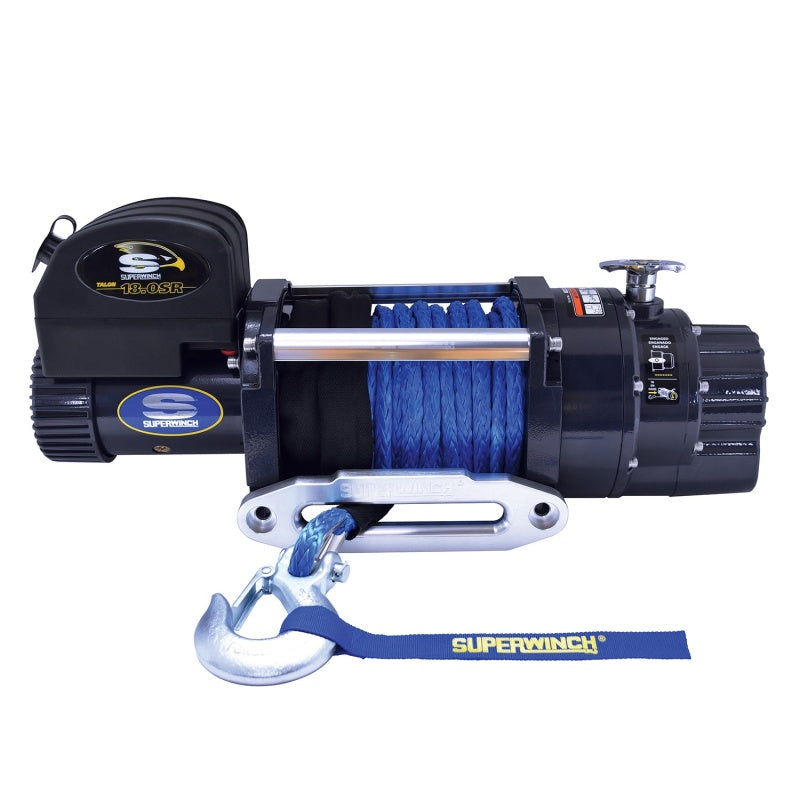 Superwinch 18000 LBS 12 VDC 1/2in x 80ft Synthetic Rope Talon 18SR Winch 1618201