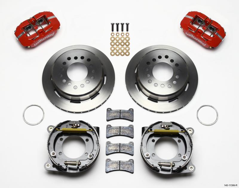 Wilwood Dynapro Low-Profile 11.00in P-Brake Kit - Red 93-97 Camaro/Firebird 2.75in Offset 140-11399-R Main Image