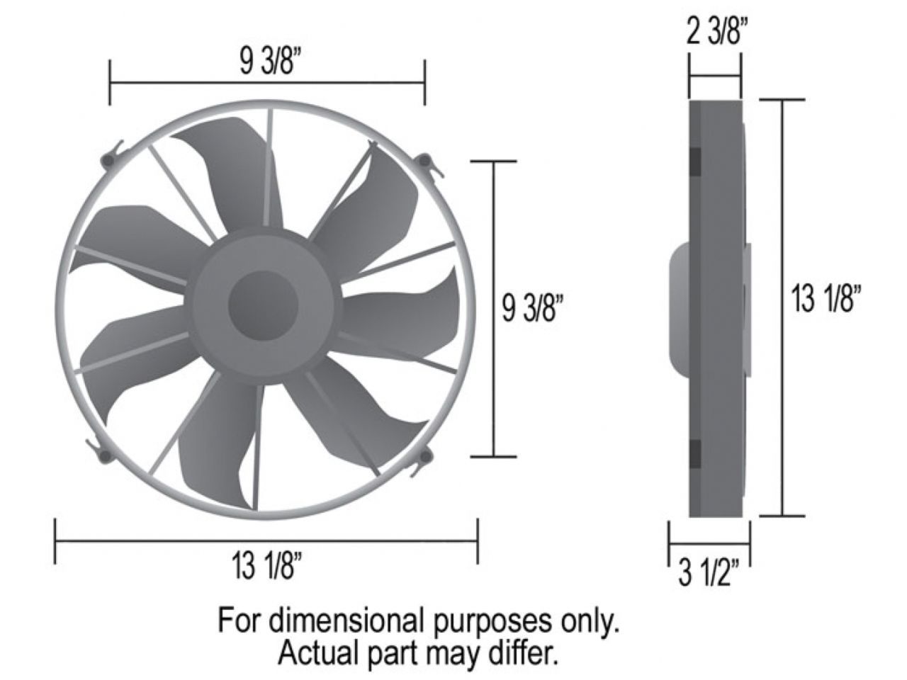 Derale 13 HO Extreme RAD Fan