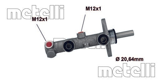 METELLI Brake Master Cylinder  top view frsport 05-1123