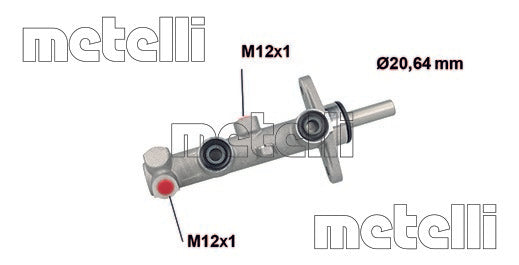 METELLI Brake Master Cylinder  top view frsport 05-1124