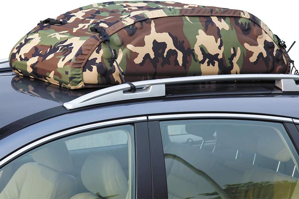 3D MAXpider 47in L x 28in W x 14in H Medium 3D Foldable Roof Bag W/ Tie-Down System - Camouflage B07H6ZXTMR