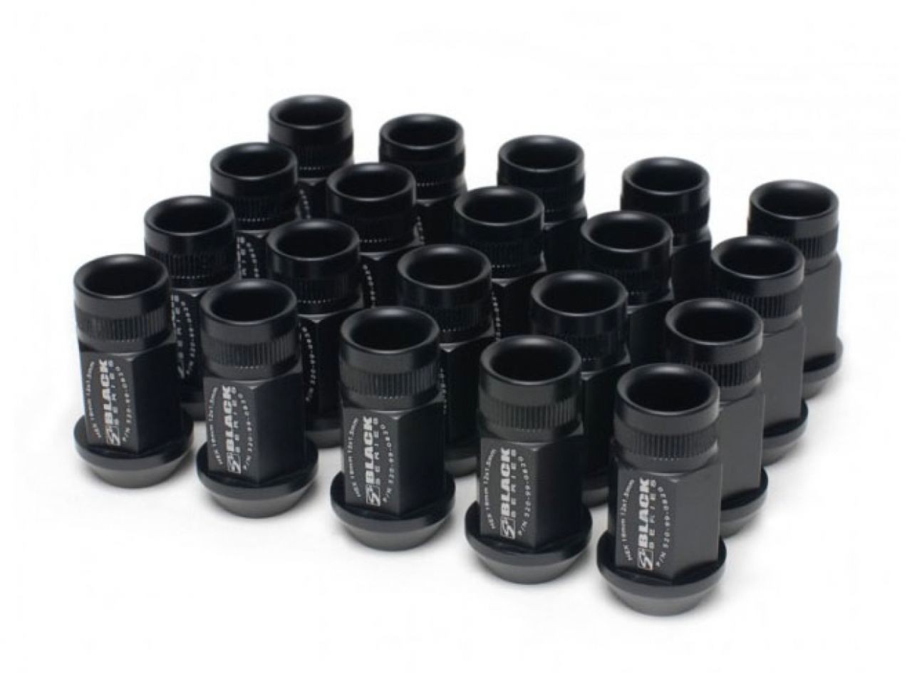 Skunk2 Black Anodized Series Lug Nut - 20-pc (M12 x 1.50)