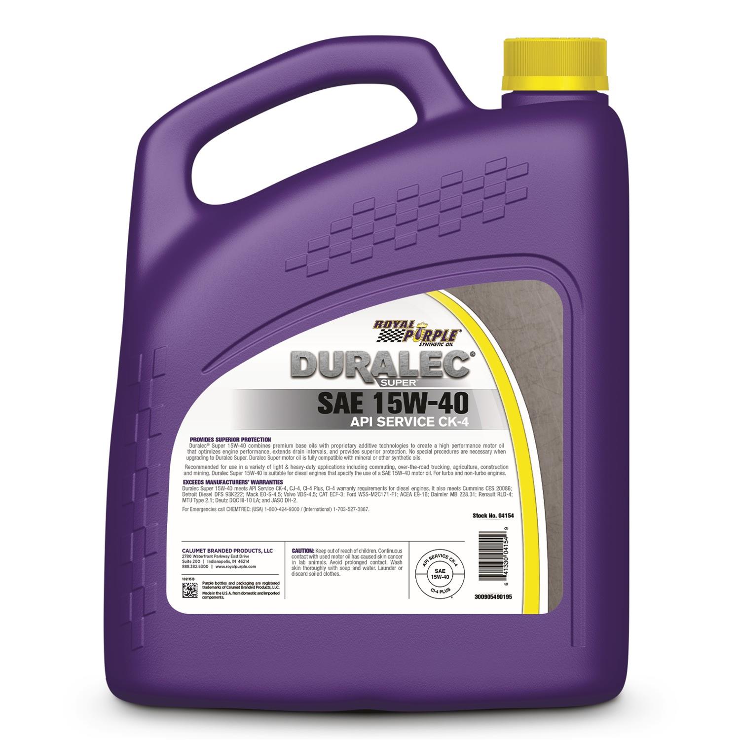 Royal Purple 4154 Motor Oil 15W40 CJ-4 Gal Bottle