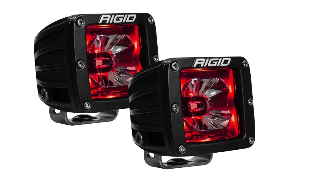 Rigid Radiance Pod With Backlight, Surface Mount, Black Housing | Pair