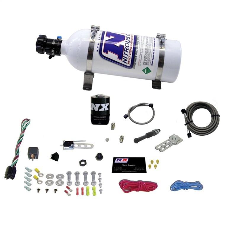 Nitrous Express Dry EFI Single Nozzle Nitrous Kit (35-150HP) w/5lb Bottle 21000-05 Main Image