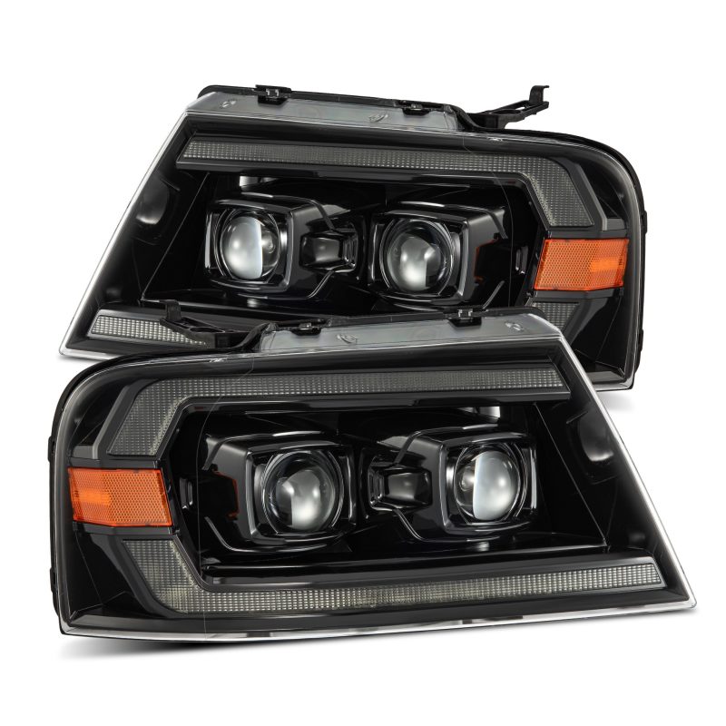 AlphaRex 04-08 Ford F150 PRO-Series Projector Headlights Chrome w/ Sequential Signal and DRL 880136